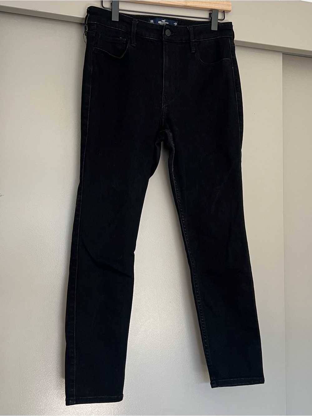 Black High Rise Super Skinny Jeans